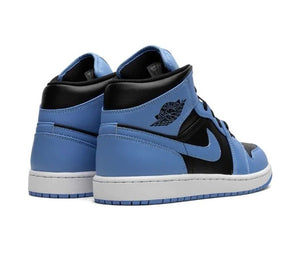 Jordan 1 Mid UNIVERSITY BLUE/BLACK