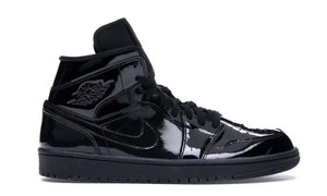 Jordan 1 Mid TRIPLE BLACK PATENT