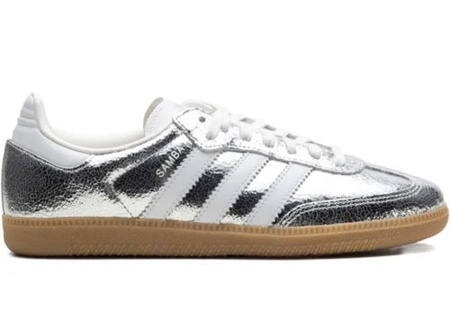 Adidas Samba OG SILVER METALLIC CRACKED LEATHER