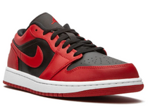 Cargar imagen en el visor de la galería, Air Jordan 1 Low  BLACK GYM RED