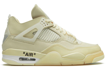 Air Jordan 4 Retro x Off- White SAIL