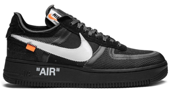 Nike Air Force 1 Off White BLACK