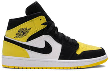 Cargar imagen en el visor de la galería, Air Jordan 1 Mid YELLOW TOE BLACK