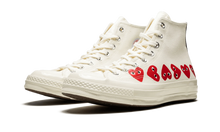 Cargar imagen en el visor de la galería, Converse Chuck 70 x Comme Des Garcons Hi MULTI-HEART PLAY WHITE