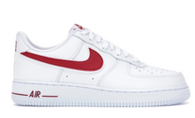 Cargar imagen en el visor de la galería, Nike Air Force 1 &#39;07 WHITE AND RED