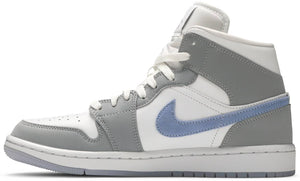 Air Jordan 1 Mid WOLF GREY ALUMINIUM