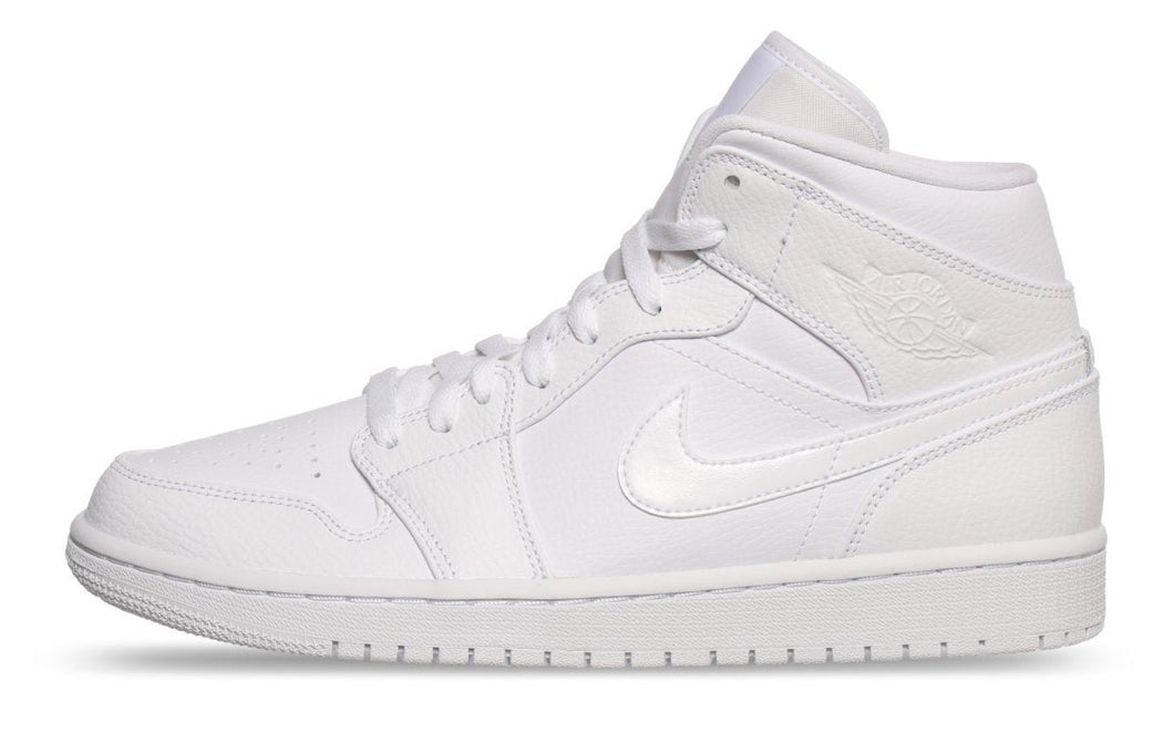 Air Jordan 1 Mid TRIPLE WHITE