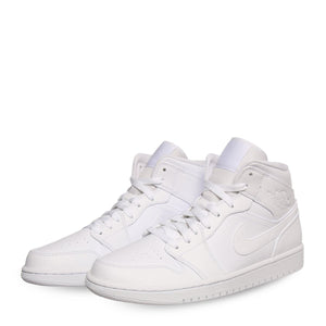 Air Jordan 1 Mid TRIPLE WHITE